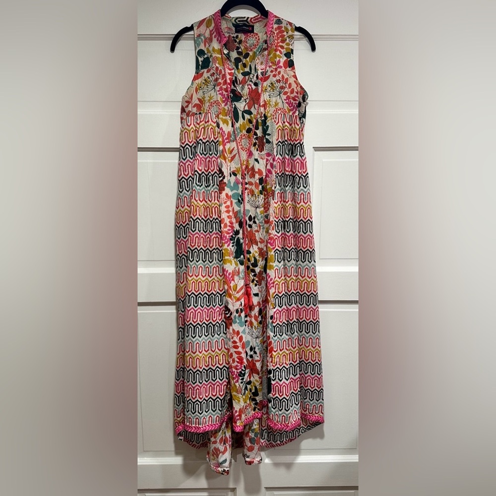 Khaadi Khaas floral design maxi sleeveless dress size 10